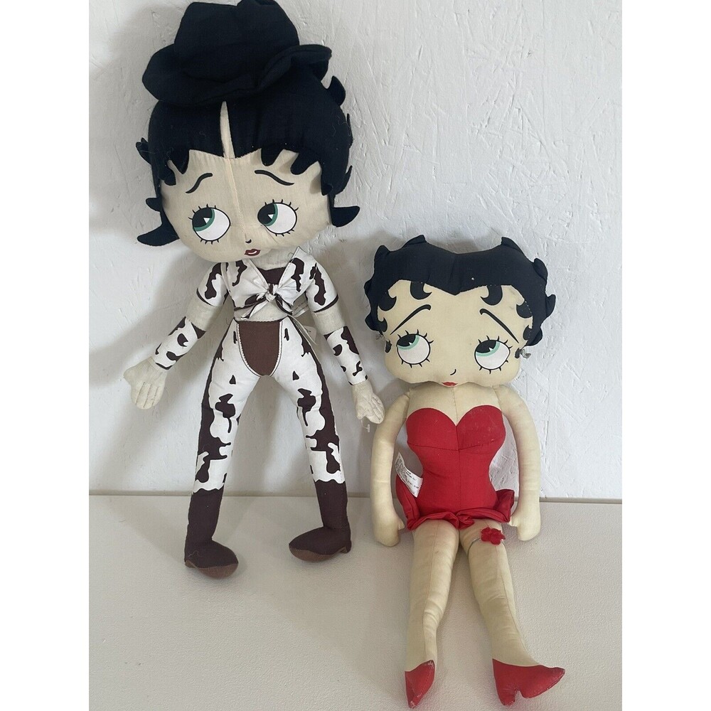 Betty Boop Dolls Western And Red Dress 18”